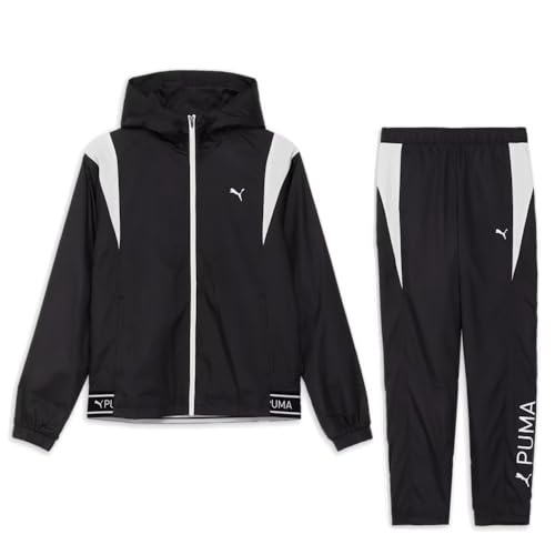 PUMA レディース 裏起毛ウォームアップ ジャージ上下セット Mサイズ プーマ（PUMA）（レディース）ウォームアップ クラシック フーデット